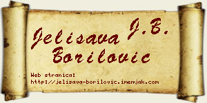 Jelisava Borilović vizit kartica